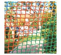Outdoor Playground Safety Net, Climbing Net for Balcony, Child Safety Net, Stair Railing Protection, Pet Toy - 1.5x20m, Rainbow Color, & Versatile.
