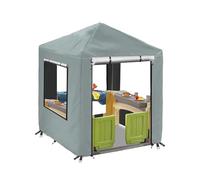 Outdoor Playhouse Cover for Children, Waterproof Playhouse Cover, Backyard Playhouse Dust Protection, Windproof Children's Play House Covers, Waterproof Children's Playhouse All-Weather Protection