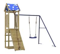 Outdoor Playset Garden Playhouse Playground Equipment Solid Wood Pine vidaXL