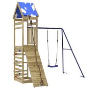 Outdoor Playset Garden Playhouse Playground Equipment Solid Wood Pine vidaXL