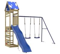 Outdoor Playset Garden Playhouse Playground Equipment Solid Wood Pine vidaXL