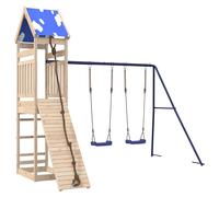 Outdoor Playset Garden Playhouse Playground Equipment Solid Wood Pine vidaXL