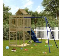 Outdoor Playset Impregnated Wood Pine Berkfield Home Brown One Size