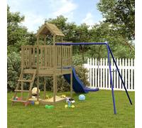Outdoor Playset Impregnated Wood Pine Berkfield Home Brown One Size