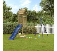 Outdoor Playset Impregnated Wood Pine Berkfield Home Brown One Size