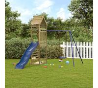 Outdoor Playset Impregnated Wood Pine Berkfield Home Brown One Size