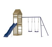 Outdoor Playset Playhouse Play Tower Garden Playground Set Solid Wood vidaXL