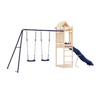 vidaXL Outdoor Playset Solid Wood Pine, Brown