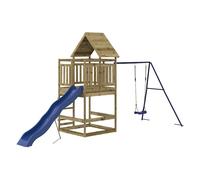 Outdoor Playset Playhouse Play Tower Playground Set Solid Wood Douglas vidaXL