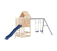 Outdoor Playset Playhouse Play Tower Playground Set Solid Wood Douglas vidaXL