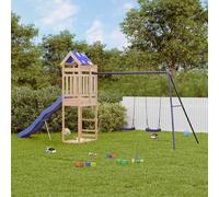 vidaXL Outdoor Playset Solid Wood Pine playset wooden playset playground set