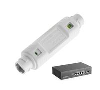 Outdoor PoE Signal Booster - Waterproof Ethernet Extender for CCTV Cameras, 48V PoE Repeater | Plug And Play PoE Network Amplifier, Security System Signal Extender