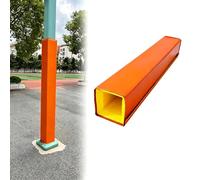 Outdoor Pole Padding Covered All Sides, 6ft Self Adhesive Foam Bumper Pillar Sleeve for Garage Basement, 1" Thick, Multi-Color, Square (11"x11")