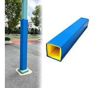 Outdoor Pole Padding Covered All Sides, 6ft Self Adhesive Foam Bumper Pillar Sleeve for Garage Basement, 1" Thick, Multi-Color, Square (11"x11")