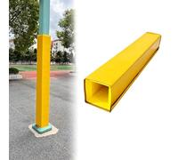 Outdoor Pole Padding Covered All Sides, 6ft Self Adhesive Foam Bumper Pillar Sleeve for Garage Basement, 1" Thick, Multi-Color, Square (11"x11")
