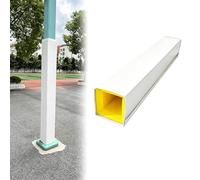 Outdoor Pole Padding Covered All Sides, 6ft Self Adhesive Foam Bumper Pillar Sleeve for Garage Basement, 1" Thick, Multi-Color, Square (11"x11")