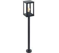 Outdoor Pole with 1 Light Black with Glass D.11 Coll GL1320