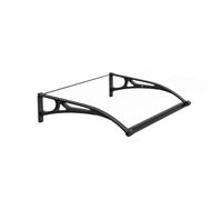 Outdoor Polycarbonate Canopy, Aluminum Support Awning for Entrance Door, Veranda Shade, Garage Window Patio Cover (W60xL80cm/23.6x31.5in)