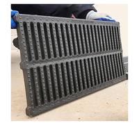 Outdoor Polymer Drainage Cover, Square Channel Grate for Patios & Sidewalks, Embedded Strainer for Homes & Commercial Use (L50cm x W20cm x H2cm)