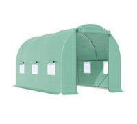 Outsunny Polytunnel Walk In Green House w/ PE Cover, 4.5 x 2 x 2m