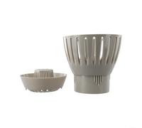 Outdoor Pond Drain Skimmer for Koi Ponds Featuring Customizable Water Flow and Enlarged Leaf Collection Cup for Debris Management (75mm)