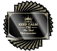 Outdoor Pool Decor Sticker Hat | Keep Calm I'm The Best Chiropractor Golden Scooter Sticker Pack(8X12CM)