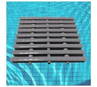 Outdoor Pool Grates 20 x 100 cm Drainage Grate Set for Patios Bathrooms & Kitchens Efficient Water Management 2-Piece Versatile Channel Grate System
