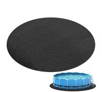 Outdoor Pool Mat366cm Round NonSlip Waterproof Hot Tub Protector Black Floor Covering for Enhanced Safe & t by the Poolside