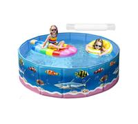 Outdoor Pool,Portable Folding Water Play Center | Foldable Kid Pool for Backyard,for Backyard Patio Summer Party Shower Family Pets Dogs