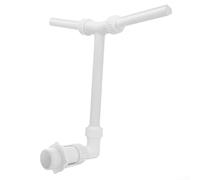 Outdoor Pool Waterfall Fountain with 2 Fountain Heads Water Sprinkler for Cooling Water and Adding Decorative Water Feature to Garden Area (double head)