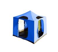 Outdoor pop-up canopies for camping, hanging tents inside with straight legs sunshades and instant awning(Blue)