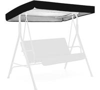 Outdoor Porch Swing Canopy Waterproof Top Cover, 210D All Weather Protection Deluxe Waterproof UV, for Garden Patio Yard Park Porch Seat Furniture