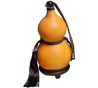 Outdoor Portable Dried Gourd Water Bottle Pure Natural Feng Shui Gourds Hip Flask With Lid Beeswax Anti-seepage For Drinks Holder Ornament Decor Chinese Pumpkin, Natural, 1000 ml