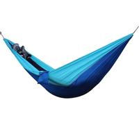 Outdoor Portable Hammock, Hammock For 2 People 102x55 Inch 210T Nylon Parachute Multicolor(H)