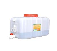 Outdoor Portable Plastic Water Tank With Faucet Rectangular Water Storage Bucket With Lid Vehicle Water Tank(79 x 37 x 39 cm)