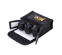 Outdoor Portable -Proof Safety Storage Bag for DJI Mavic Drone Quadcopter Battery Compatible with 3PCS LiPo Water-Proof Dust-Proof Glass Fiber Material Easy to and Carry