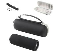Outdoor Portable Protective Case Durable Bag with Adjustable Shoulder Strap & Carabiner Clip for JBL Flip7 Bluetooth Speaker Carrying Box Storage Pouch and Audio Accessory Cover (Inside Grey)