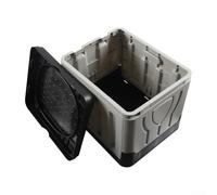 Outdoor Portable Toilet Kits Folding Type for Camping and RV Supplies Suitable for Household and Use (Grey toilet)