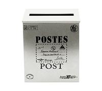 Outdoor Post Box Vintage Mailbox Mailbox Hanging Wall Suggestion Box Mailbox Home Decoration Shooting Props Wall Wall Decoration Letter Box Lock Funny Garden Ornaments