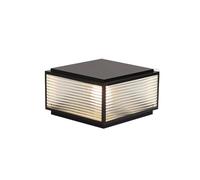 Outdoor Post Caps Lights, Hard Wired Cast Aluminum Fixture for Lawn, Deck, Porch, Pillar, Fence - Exterior Bollard Lamps