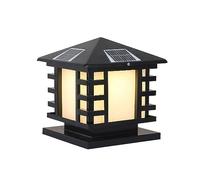 Outdoor Post Light, On/Off Solar Powered Post Lights, Waterproof IP65 Villa Courtyard Garden Pillar Light, Post Lantern On The Wall Of The Park, Aluminum Post Lamps