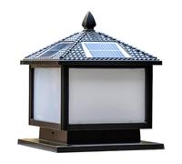 Outdoor Post Light, Wet Location Rated Super Bright Energy-Saving Light Fixture for Villa Lawn, Garden Gate, Deck, Fence, Easy Install Auto On/Off