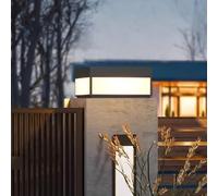 Outdoor Post Lighting Fixtures Exterior Lamp Post Light Pier Mount Lantern Black Cast Aluminum Column Caps Lights Waterproof Landscape Lights Fence Deck Aluminum Caps Lights For Outside Yard Patio