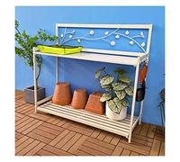 Outdoor Potting Bench - 2-Tier Garden Workstation with Open Shelf for Planting, Durable & Stylish Patio Furniture