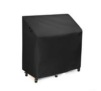 Outdoor Potting Bench Cover 210D Oxford Waterproof Garden Table Protector with Windproof Straps, Black, 45 x 20 x 48 Inch(black)