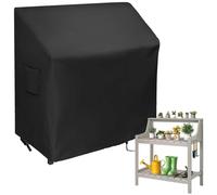 Outdoor Potting Bench Cover 600D Waterproof Fits 45" L x 20" D x 37" H Durable Bar Counter Table Cover Ideal for Patio Wicker and Prep Tables Weather Resistant