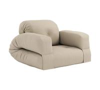 Outdoor Pouf Armchair Beige one size