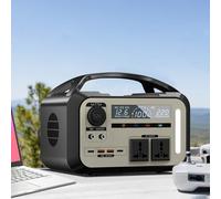 Outdoor Power Supply, Fast Charging Portable Power Station, Multiple Charging Methods, LED Light, Digital Display Panel, Camping Power Bank for Outdoor Camping, Home Backup, RV