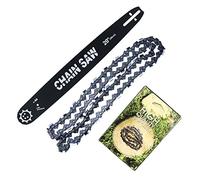 Outdoor Power Tool Replacement Parts 1pc 16/18/20 Inch Chainsaw Chain with 20" Guide Bar Set 64/72/76 Drive Links 3/8 Pitch for in Patio Lawn Garden Tool Parts(20inch bar and chain)