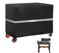 Outdoor Prep Table Cover Heavy Duty Waterproof Bar Cover for Keter Unity XL Portable Cabinet Bar, Outside Dining Cart Cover (Black, 36 x 18 x 28.5)